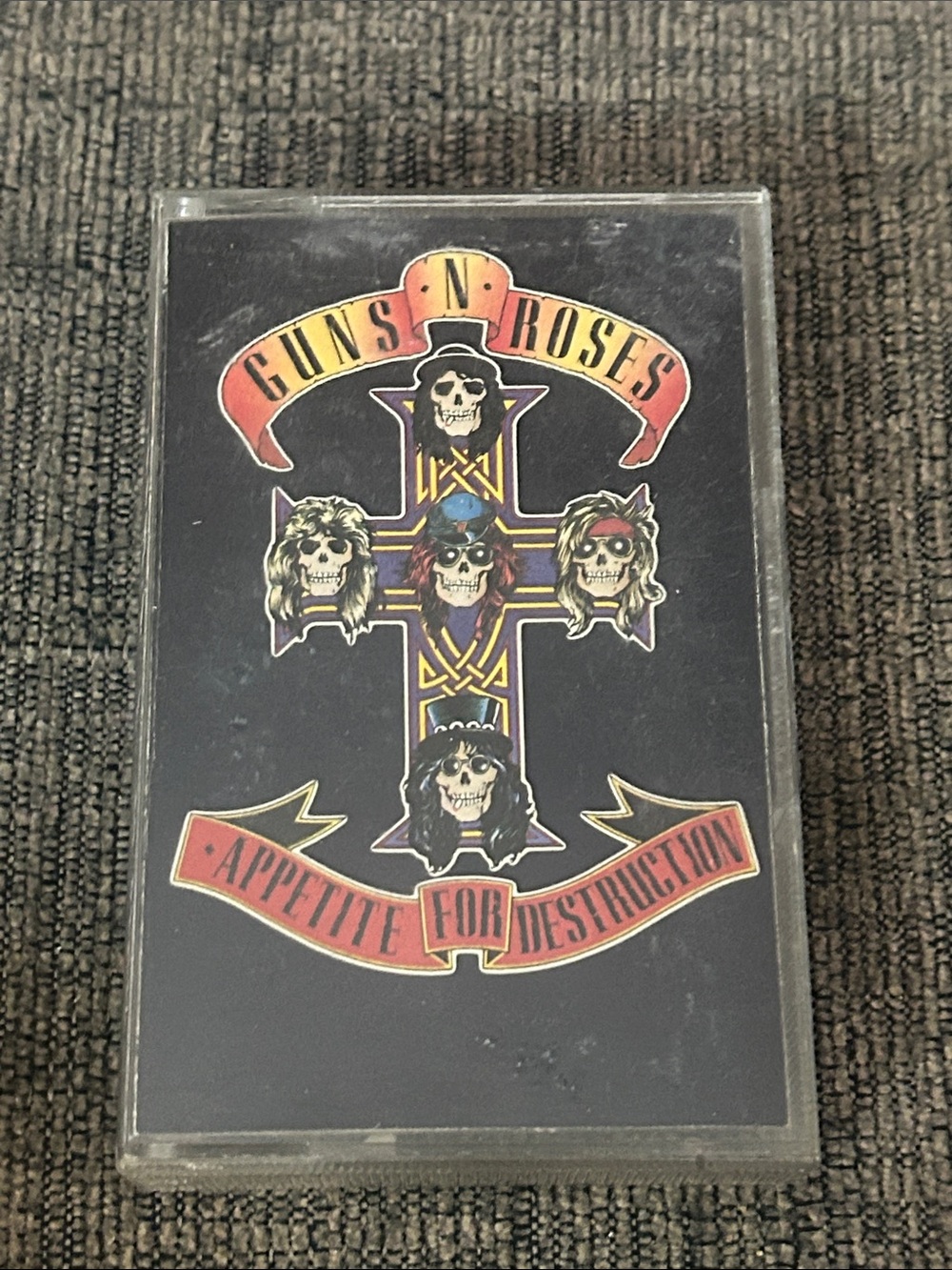Guns N’ Roses Appetite For Destruction 1987 Cassette Tape